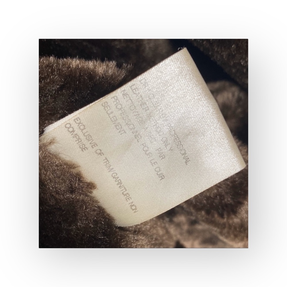 Bagatelle 𖤐 Leather Shearling Lined Chore Rancher Barn Duffle Coat 𖤐 Fur Trim XL - Picture 13 of 16